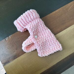 Pink Knitted dog/cat sweater